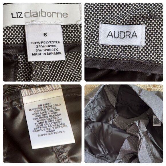 Liz Claiborne Audra Curvy Fit Straight Trouser Size 6 - Picture 16 of 16